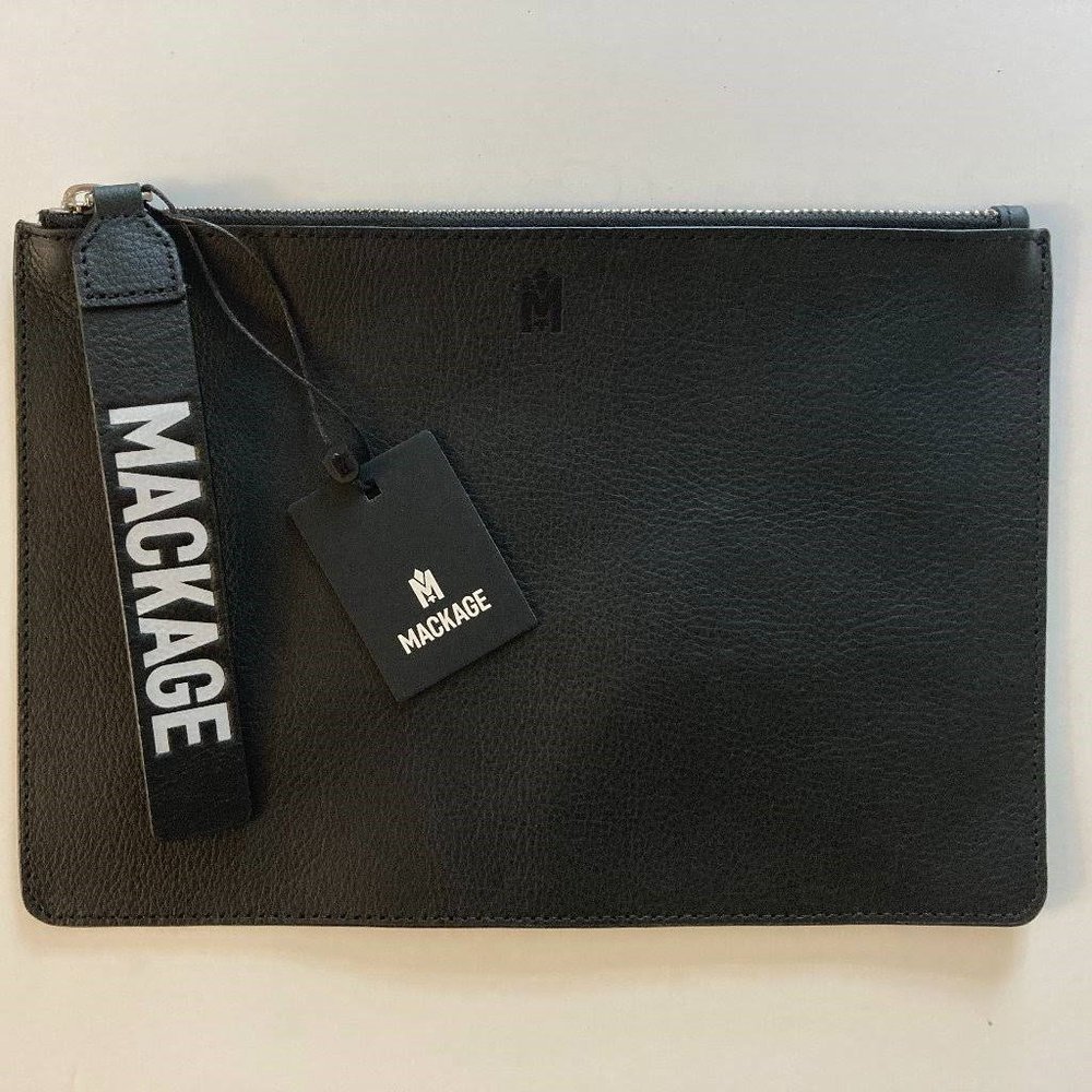 Mackage Darcy Black Clutch NIB Sealed w/Tags
